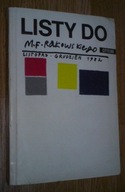 LISTY DO MF RAKOWSKIEGO LISTOPAD GRUDZIEŃ 1982