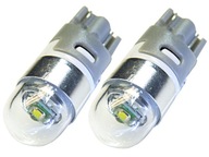 zestaw 2 x żarówka LED T10 w5w dioda Cree XP-E wytrzymała 12v 24v 5W biała