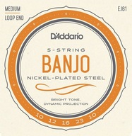 D'addario EJ61 struny do banjo 5-strunowego .010