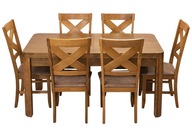 Stół Rozkładany Borys Plus + 6 Krzeseł TEXAS