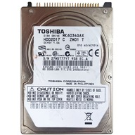 Pevný disk Toshiba MK6034GAX | HDD2D17 B ZW01 T | 60GB PATA (IDE/ATA) 2,5"