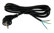 Pripojovací kábel čierny 1,5 m WJ-22 , uzemnenie , uhlová zástrčka