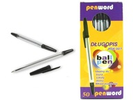 Guľôčkové pero čierne (50ks)