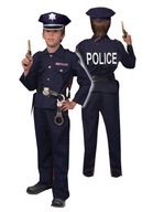 POLICJANT USA Amerykański strój 116 POLICJANTKA