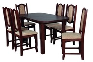 MEWA klasyk 6 krzeseł + stół rozkładany 190x80