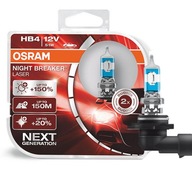 Osram лампочка hb4 12v/51w p22d +150% night тормоз лазер duo коробка