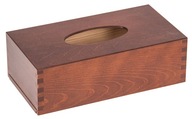 Drevená krabička na vreckovky Orech