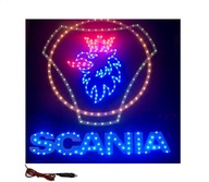 Tablica LED Logo Scania Gryf Tir nad łóżko orzeł