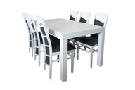 Sada nábytku: Rozkladací stôl Basia + 6x Stolička
