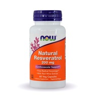 Suplement diety Now foods Natural Resveratrol resweratrol kapsułki 60 szt.