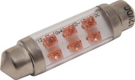 Лампочка rurkowa led c5w c10w 10x42mm 24v красный