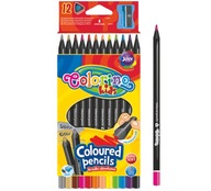 Ceruzkové pastelky trojuholníkové 12 farieb Colorino