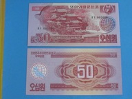 Korea Płn. Banknot 50 Won P-38 1988 stan UNC