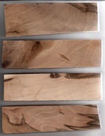 Drm242 Drewno orzech korzeń 15x4,5-5x1,8cm 4szt