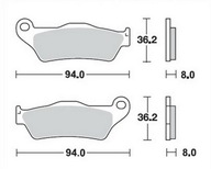 MOTO MASTER M093012 BRZDOVÉ DOŠTIČKY RACING GP KTM/HUSQA/GASGAS