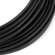 PVC oceľové lano čierne 2,5/5mm 1x19 1mb