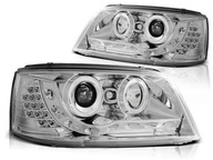 Фары dayline vw t5 04/03-08/09 хром, хромом+led указатель