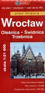 Plan miasta Wrocław Oleśnica Świdnica