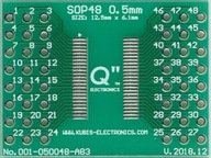 Doska KubisElectronics PCB SOP48-0.50-2xIDC3x8A