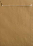 Listové obálky B5 HK hnedé kancelárske 50ks opasok