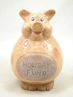 CERAMICZNA SKARBONKA ŚWINKA HOLIDAY FUND