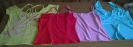 Zestaw damskich kolorowych bluzek na lato M 38