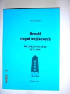 Oznaki stopni wojskowych 1971-1995