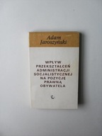 WPŁYW ADMINISTRACJI OBYWATEL/PRAWO ADMINISTRACYJNE