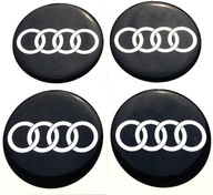 NAKLEJKI NA KOŁPAKI DEKIELKI FELGI AUDI 55 54 MM