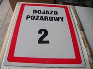tablica informacyjna malowana ostrzegawcza