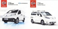 Nissan e-NV200 prospekt 2014 + Akcesoria rzadki