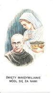 MAKSYMILIAN KOLBE- NOWENNA - obrazek z lat 80-tych.