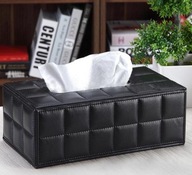 ETUI POJEMNIK NA CHUSTECZKI SKÓRZANE PIKOWANE