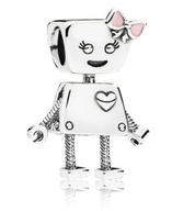 PANDORA CHARMS ROBOT BELLA SREBRNA OKAZJA