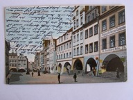 Jelenia Góra Karkonosze rynek podcienia sklepy magazyn odzieżowy 1905