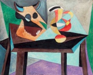 Pablo Picasso - Nature morte: Tete de taureau