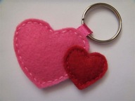 Brelok DWA SERCA z filcu*