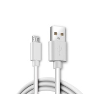 KABEL USB - microUSB 1,2M USB DO microUSB TYPU B ŁADOWANIE BIAŁY