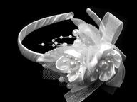 Opaska dla Dzieci Komunia Ślub Księżniczki Kwiaty