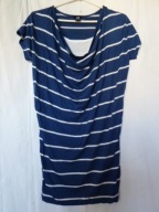 SUKIENKA TUNIKA GRANATOWA W PASKI S M