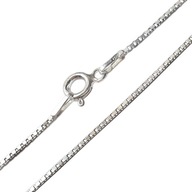 Łańcuszek ze srebra kostka wenecjana 55 cm srebro 925