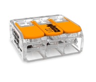 Szybkozłączka 3-torowa z dźwignią 0,5-6mm2 WAGO 221-613 DRUT/LINKA 30SZT