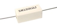 Rezystor mocy 5W ceramiczny 100 kiloohm - 5 sztuk