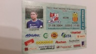 bilet PODBESKIDZIE Bielsko B. - KORONA Kielce 2004