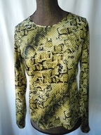 Bluzka wzorzysta w odcieniach zieleni - S/M