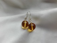 Kolczyki z naturalnego KWARCU ŻÓŁTEGO - srebro 925