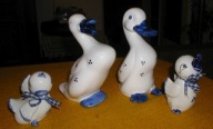 porcelanowa kacza rodzinka