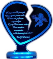 WALENTYNKI LED 4 KOLORY ZŁAMANE SERCE AMOREK