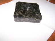 POPIELNICA MALACHITOWA (?) ART DECO.