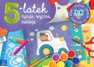5-latek rysuje, wycina i nakleja. Książeczka edukacyjna kreatywnego dziecka